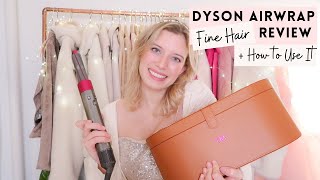 DYSON AIRWRAP Review for Fine Hair Tutorial  Tips [upl. by Knudson]