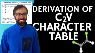 28 Derivation of C2v Character Table [upl. by Salvatore]