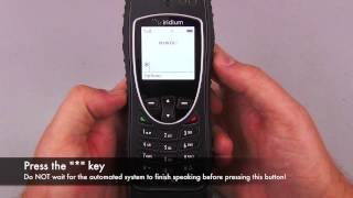 Checking Voicemail on an Iridium Satellite Phone [upl. by Saunderson]