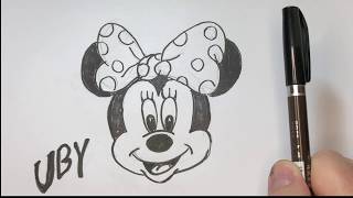 Come Disegnare Minnie Mouse Tutorial [upl. by Evita224]