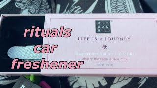 Rituals of Sakura car air freshener  How to use rituals car air freshener rituals [upl. by Nilrem]