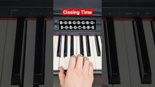 Closing Time Semisonic  piano tutorial [upl. by Drarrej665]