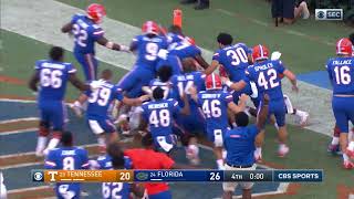 Florida Football Gators Beat Tennessee on Hail Mary [upl. by Hukill423]