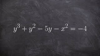 How to use implicit differentiation on an equation for dy dx [upl. by Atin]