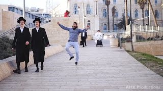 Dancing Behind People in Jerusalem [upl. by Yddor839]