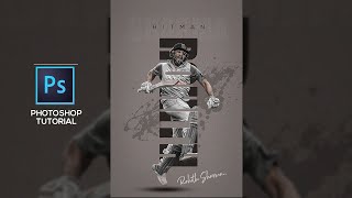 Sports Poster Design Photoshop Tutorial  azmartworks [upl. by Nesral]