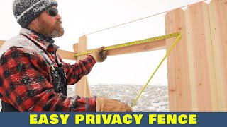 How To Build Easy Privacy Fence [upl. by Sanbo515]