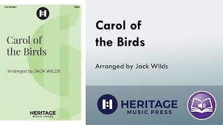 Carol of the Birds SSA  arr Jack Wilds [upl. by Janelle]