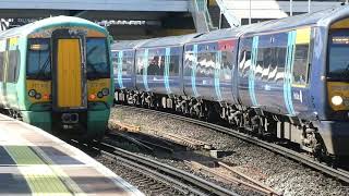 Trains at East Croydon  18 April 2021 [upl. by Lavern]