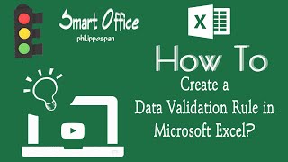 How To Create A Data Validation Rule in Microsoft Excel [upl. by Nezah471]