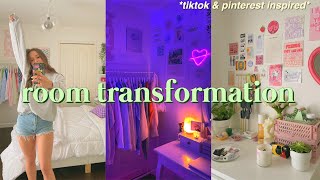 EXTREME ROOM TRANSFORMATION  TOUR 2021  aesthetictiktokpinterest inspired [upl. by Nisior]