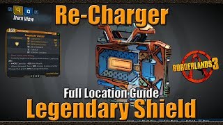 Borderlands 3  ReCharger  Legendary Shield  Full Location Guide [upl. by Kristoffer480]