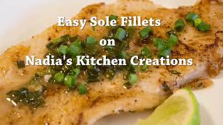 Easy Sole Fillets  Recipe [upl. by Leanatan]