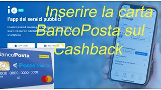 Come si attiva il Cashback su IO  BancoPosta [upl. by Ennairej]