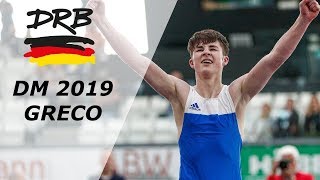 RINGEN DM 19 Greco  82kg Marius Braun vs Jonas Schondelmaier [upl. by Kinsler657]