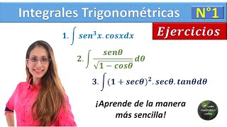 Integrales trigonométricas N°1  Integrales indefinidas [upl. by Venola]