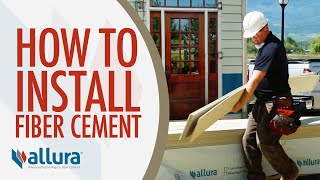 How To Install Fiber Cement Siding  Allura USA [upl. by Glenden818]