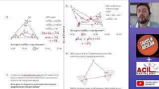 ACİL ÜÇGENDE AÇI TEST 2 [upl. by Suzzy]