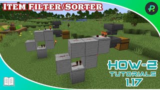 Item FilterSorter build tutorial  Tutorial  Minecraft Java [upl. by Ambler]