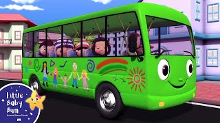 Wheels on the Green Bus  Nursery Rhymes  Little Baby Bum Best Baby Songs [upl. by Attenehs]