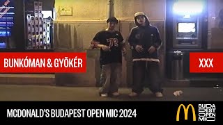 Bunkóman amp Gyökér KetTentTetTük  McDonalds Budapest Open Mic HipHop Talents [upl. by Sandstrom]