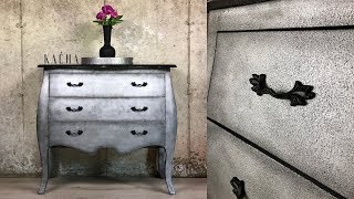 Furniture Makeover with Metallic Paint and Chalk Paint [upl. by Farl]