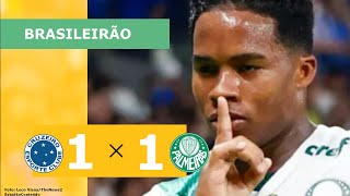 GOLS PALMEIRAS 1 X 1 CRUZEIRO PALMEIRAS CAMPEÃO BRASILEIRO [upl. by Airam]