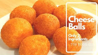 Cheese Balls Recipe  ONLY 2 INGREDIENTS  Top Food Eli [upl. by Adnwahsor]