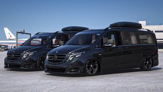 GTA 5 Mzansi edition  Stanced Mercedes Benz VClass Convoy [upl. by Chloette]