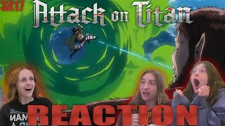 LEVI VS THE BEAST TITAN Attack on Titan SUB  3x17 Hero  Reaction [upl. by Hinkel]