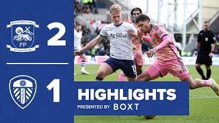 Highlights  Preston North End 21 Leeds United  Red card and penalty [upl. by Eltsyek]