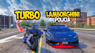 Rescate Un Lamborghini Turbo al Policía Mas Peligroso de la Ciudad 😱Gta Rp [upl. by Llenol31]