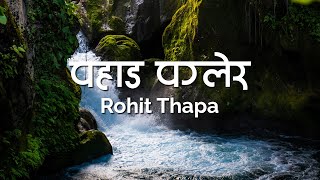 Paahaad Paglera Lyrics Video  Rohit Thapa [upl. by Louella538]