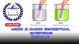 ACIDS AND BASES CONCEPTUAL QUESTIONS  ISIZULU [upl. by Anneuq]