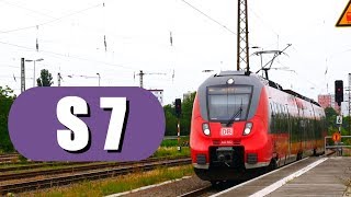 Doku S7 Halle Saale Hauptbahnhof  Nietleben  SBahn Mitteldeutschland [upl. by Ahsinert]