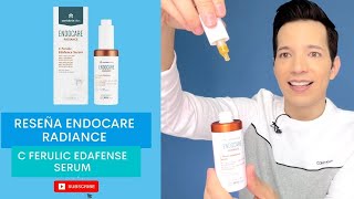 Review Endocare Radiance C Ferulic Edafence Serum I Español I Vitamina C Serum [upl. by Anneyehc365]