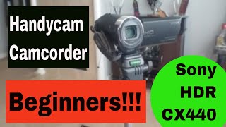 Camcorder Review Sony HDRCX440 Handycam [upl. by Nannette]