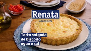 Receita de Torta Salgada de Biscoito Água e Sal [upl. by Nosahc]