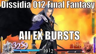 Dissidia 012 Final Fantasy All EX Bursts [upl. by Asyral249]