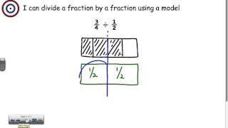 Divide fraction by fraction using a model [upl. by Frendel]