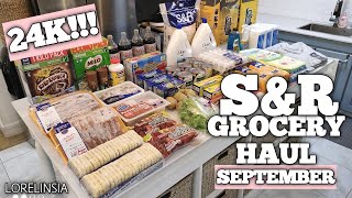 24K  SampR Grocery Haul  Monthly Grocery Haul for September  Lorelin Sia [upl. by Irneh]