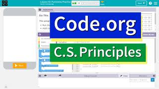 Codeorg Lesson 102 Functions Practice  Tutorial with Answers  Unit 4 CS Principles [upl. by Adnahsar]