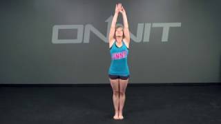 Standing Toe Touch to Sky Reach Bodyweight Exercise [upl. by Walford]