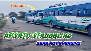 APSRTC Pallevelugu Bus Struggles to Move  Tough Road Conditions in Rural India [upl. by Gib730]