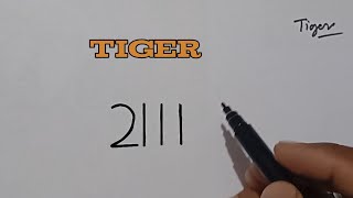 How to Draw a Tiger Color [upl. by Derfiniw]