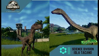 JURASSIC WORLD EVOLUTION  ISLA TACANO  SCIENCE DIVISION [upl. by Kcirddet]