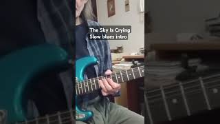 the Sky Is Crying slow Blues intro guitar lesson guitar licks with tabs bluesguitarlesson [upl. by Waxler]