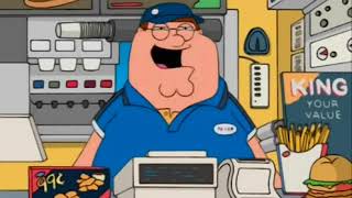 Peter Works at Burger King  Family Guy [upl. by Dagna]