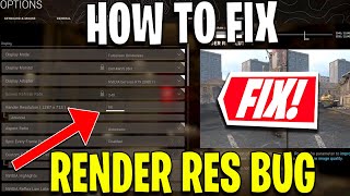 Warzone 66 RES and Borderless Fullscreen FIX  How To Fix Warzone Launch Bug [upl. by Trip]