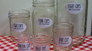 Master Measuring with Mason Jars  Noreens Kitchen Basics [upl. by Naej]